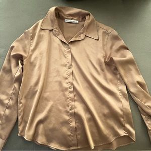 A&F Satin Button Down